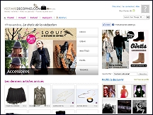Aper�u du site Vestiaire de Copines - d�p�t-vente en ligne, v�tements de marque