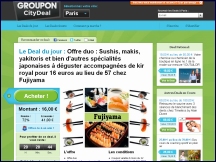 Aperu du site Groupon CityDeal - achat group, offre promotionnelle, rductions