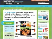 Aper�u du site Groupon CityDeal - achat group�, offre promotionnelle, r�ductions