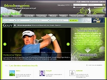 Aper�u du site FriendsOnGreen - r�seau social de golfeurs, annuaire clubs de golf