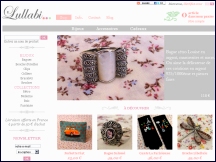Aper�u du site Lullabi - bijoux fantaisie & accessoires de mode jeunes cr�ateurs 