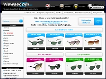 Aperu du site Viewsecom - spcialiste de lunettes de soleil de grandes marques