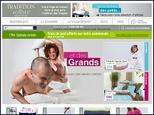 Aper�u du site Tradition des Vosges - linge de maison, linge de lit et de bains
