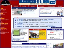 Aperçu du site Rugby francais sur FranceRugby.fr