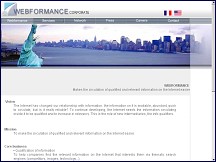 Aperçu du site Webformance