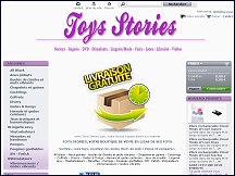 Aperu du site Toys Stories - vente en ligne de lingerie sexy et jouets intimes