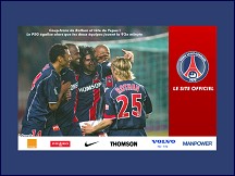 Aperçu du site Site officiel du Paris Saint Germain