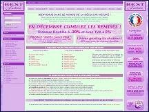 Aper�u du site Best Fashion - vente et confection de rideaux sur mesure � prix discount
