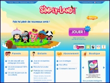 Aperu du site Simply Land - jeux ducatifs en ligne pour les enfants 5-11 ans