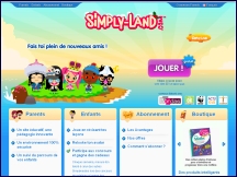 Aper�u du site Simply Land - jeux �ducatifs en ligne pour les enfants 5-11 ans