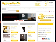 Aperu du site Light Online - boutique spcialiste de luminaires, lampes design
