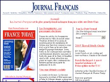 Aperçu du site Journal Français - french connection in the US