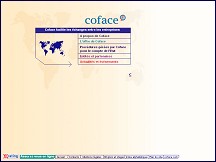 Aperçu du site Coface : actualités financières, score, rating, infos commerciales