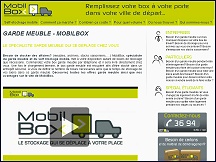 Aperçu du site Mobilbox - box mobile de stockage, le garde meuble avec Mobilbox