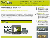 Aper�u du site Mobilbox - box mobile de stockage, le garde meuble avec Mobilbox