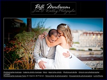 Aperu du site Raffi Mardirossian - photographe de mariage prestige  Paris & IDF