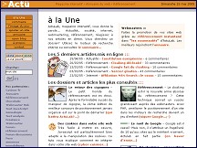 Aperçu du site ActuLab - magazine interactif expérimental, actualité alternative