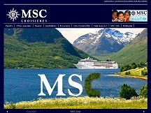 Aperu du site MSC Croisires - spcialiste de la croisire sur la Mditerrane