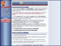 Aperçu du site eMarketStrategies.com - eshopabilité usabilité ergonomie