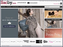 Aperu du site Sacby - boutique de sacs  main, maroquinerie, accessoires de mode