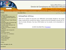 Aperçu du site SchoolNet Africa