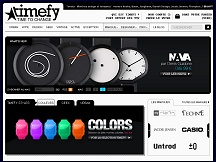 Aper�u du site Montres Timefy - boutique de montres originales, design & tendance