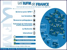 Aperçu du site Instituts Universitaires de Formation des Maîtres