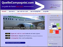 Aperu du site Quelle Compagnie - infos sur compagnies ariennes et vols low cost