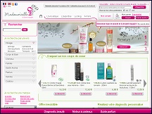 Aperçu du site Mademoiselle Bio - boutique de cosmétiques bio et soins naturels