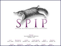 Aperçu du site SPIP - Système de Publication pour l'Internet
