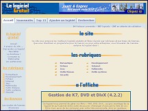 Aperu du site Le Logiciel Gratuit - Les meilleurs logiciels freewares et libres