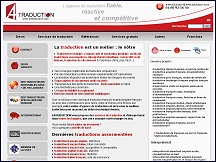 Aper�u du site A4 Traduction - agence de traduction & d'interpr�tariat asserment�