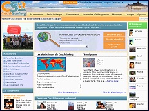 Aper�u du site CouchSurfing - h�bergement gratuit chez l'habitant, France & monde