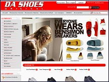Aperu du site DA SHOES - chaussures en ligne : Birkenstock, Bensimon, Converse