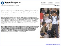 Aperu du site BERD - Banque europenne pour la reconstruction et le dveloppement