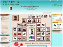 Aperu du site Tisartis - artisanat du monde, objets en bois, commerce quitable