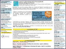 Aperçu du site AUF - Bureau Afrique de l'Ouest - Campus numérique francophone de Dakar