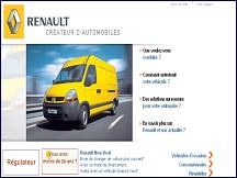 Aperçu du site Renault France - site officiel de voitures Renault, occasions en or