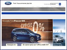 Aperçu du site Ford - Site officiel