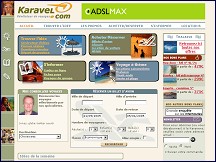 Aperu du site Karavel : Portail et guide du voyage / vente de billets d'avion et sjours