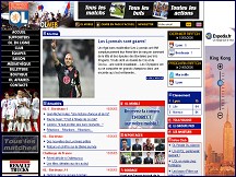 Aperçu du site Olympique Lyonnais