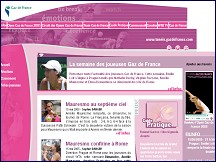 Aperu du site Tennis Gaz de France