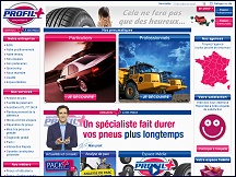 Aperu du site Profil Plus - rseau de vente de pneumatiques, pneus pas chers 