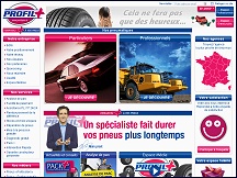 Aper�u du site Profil Plus - r�seau de vente de pneumatiques, pneus pas chers 