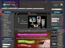 Aper�u du site Tendance Cristal - sp�cialiste cristal de Boh�me, art de la table