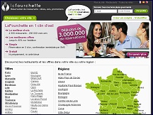Aper�u du site La Fourchette - restaurants Paris & province, r�servation en ligne