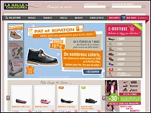 Aperçu du site La Halle aux Chaussures - vente en ligne chaussures à petits prix