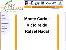 Aperçu du site Top Tennis