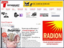 Aperu du site Technikart Magazine: magazine news culture, pop conomie & socit