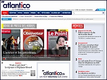 Aperu du site Atlantico - portail actualit France & tranger, chroniques dbats